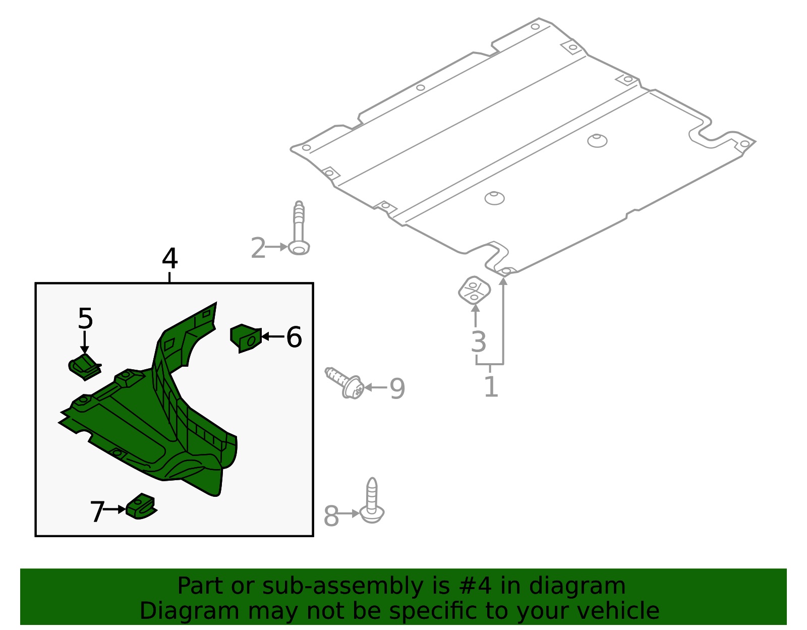 ფრთის საფენი წინა მარცხენა S-LINE-AUDI Q5 2017-2020