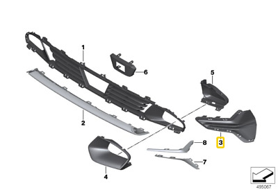 ცხაურა დახურული მარჯვენა - BMW 3 S G20 - 2020- ცხაურა დახურული მარჯვენა - BMW 3 S G20 - 2020-