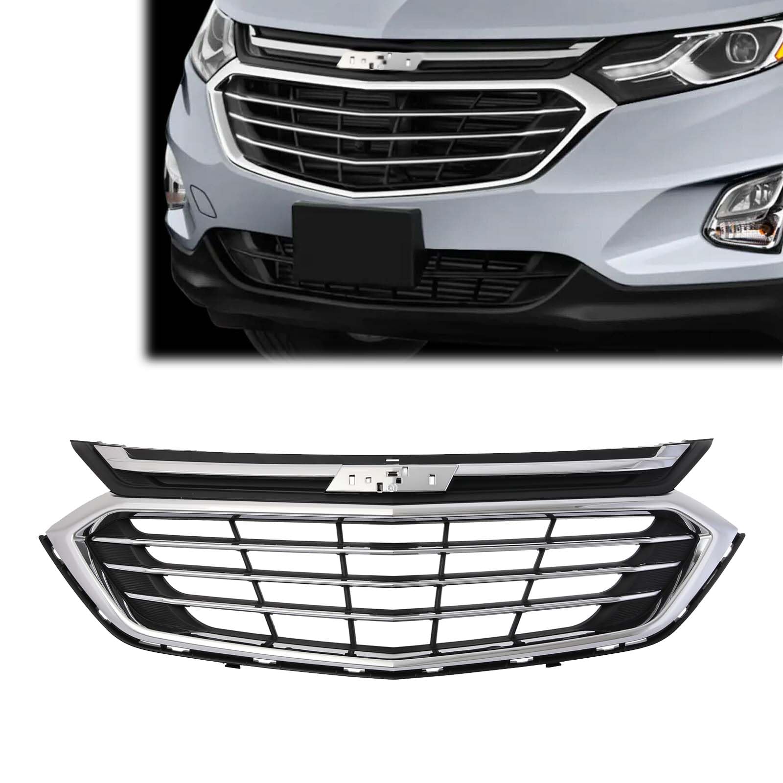 ბადე ქრომირებული მოლდინგით და ჩარჩოთი - CHEVROLET EQUINOX 2018-2022