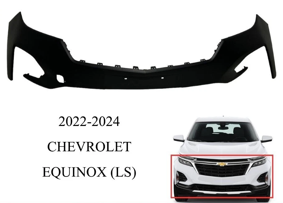 წინა ბამპერი სანისლე და კერხერის ჭრილით - CHEVROLET EQUINOX 2021-