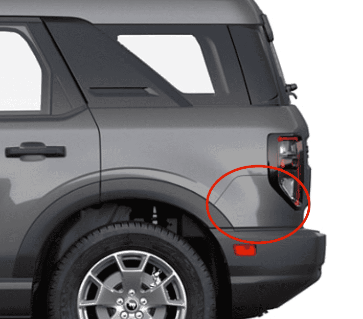 უკანა ბამპერი მარცხენა - FORD BRONCO SPORT 2021- უკანა ბამპერი მარცხენა - FORD BRONCO SPORT 2021-