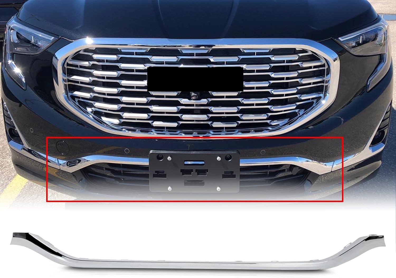 მოლდინგი წინა ბამპერის ნიკელის - GMC TERRAIN 2018- მოლდინგი წინა ბამპერის ნიკელის - GMC TERRAIN 2018-