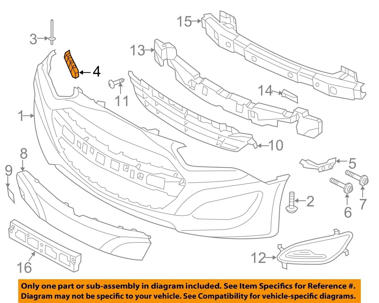სამაგრი წინა ბამპერის მარცხენა HYUNDAI H1 2018-2021