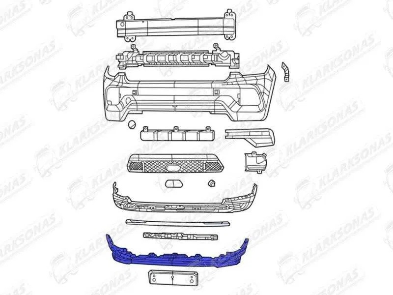 სპოილერი წინა ბამპერის - JEEP COMPASS 2022- სპოილერი წინა ბამპერის - JEEP COMPASS 2022-