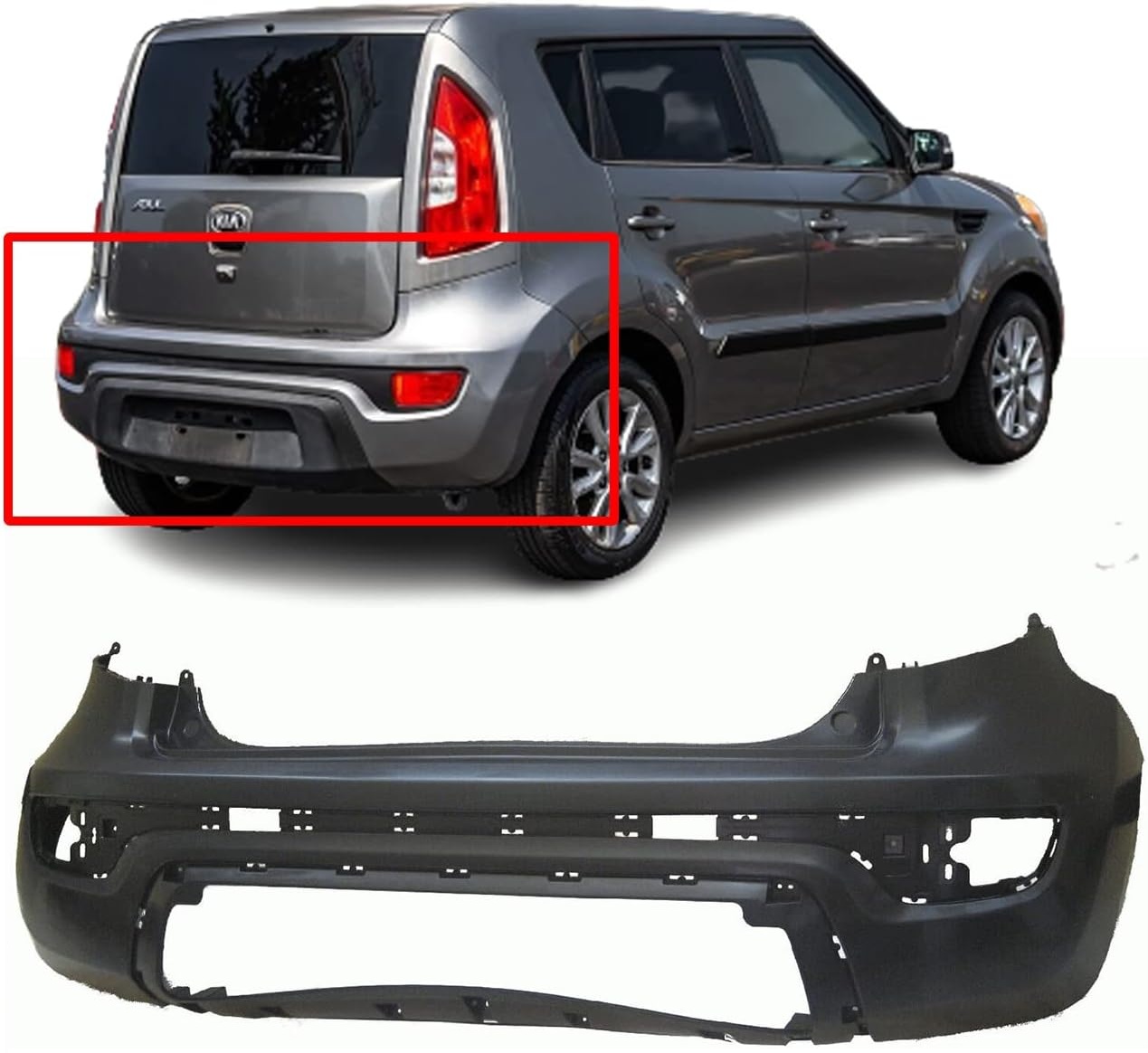 უკანა ბამპერი - KIA SOUL 2012-2013 უკანა ბამპერი - KIA SOUL 2012-2013