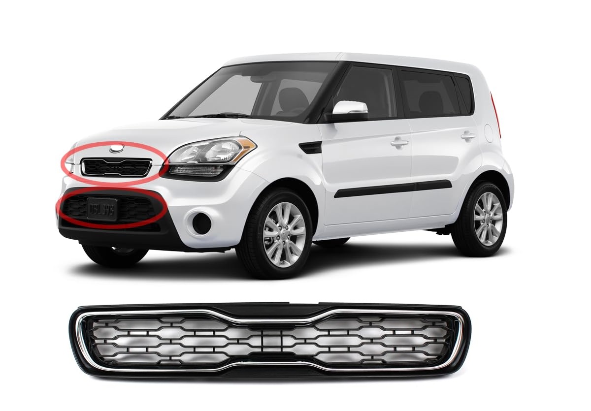ბადე ნიკელის მოლდინგით - KIA SOUL 2012-2013