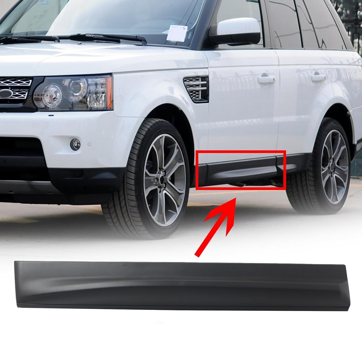 მოლდინგი წინა კარის მარცხენა - RANGE ROVER SPORT 2005-2013 მოლდინგი წინა კარის მარცხენა - RANGE ROVER SPORT 2005-2013