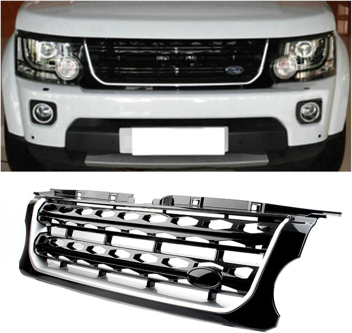 ბადე ვერცხლისფერი მოლდინგით - LAND ROVER DISCOVERY 3 L319 2010-2014